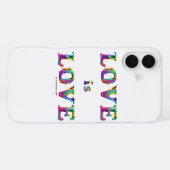 SlipperyJoe love is love 滴る溶けるダイナミック iPhoneケース (裏面横)
