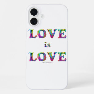 SlipperyJoe love is love 滴る溶けるダイナミック iPhone 16 Plusケース
