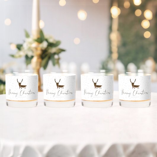 SlipperyJoe Merry Christmasトナカイ赤い鼻 ウイスキーグラス (インサイチュ (ウェディング))