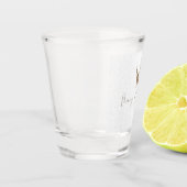 SlipperyJoe Merry Christmasトナカイ赤い鼻 ショットグラス (左)