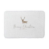 SlipperyJoe Merry Christmasトナカイ赤い鼻 バスマット (正面)
