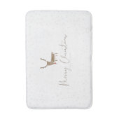 SlipperyJoe Merry Christmasトナカイ赤い鼻 バスマット (正面縦)