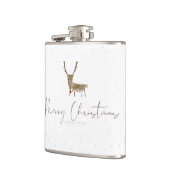 SlipperyJoe Merry Christmasトナカイ赤い鼻 フラスク (左)
