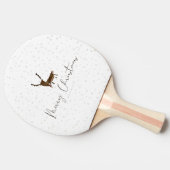 SlipperyJoe Merry Christmasトナカイ赤い鼻 卓球ラケット (横)