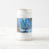 SlipperyJoe NYC グラフィティ 月 渦巻く ビールジョッキ (中央)