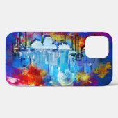 SlipperyJoe NYC グラフィティ 月 渦巻く Case-Mate iPhoneケース (裏面 (横))