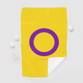 SlipperyJoe'sインターセックスプライドフラグゲイギフトLGBTQI ゴルフタオル (インサイチュ)