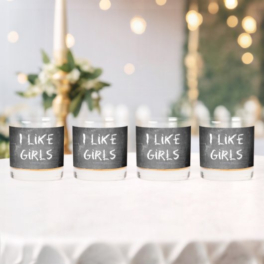 SlipperyJoe's私は女の子の汚い黒板のwritin好き ウイスキーグラス (インサイチュ (ウェディング))