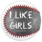 SlipperyJoe's私は女の子の汚い黒板のwritin好き ソフトボール (正面左)