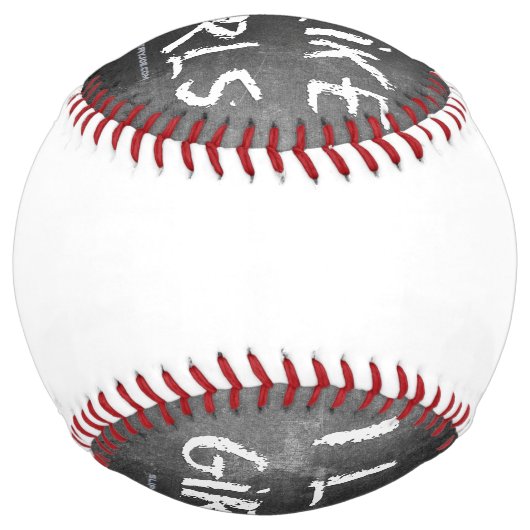 SlipperyJoe's私は女の子の汚い黒板のwritin好き ソフトボール (裏面)