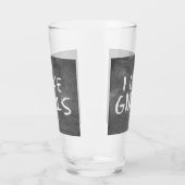 SlipperyJoe's私は女の子の汚い黒板のwritin好き タンブラーグラス (左)