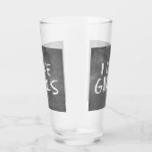 SlipperyJoe's私は女の子の汚い黒板のwritin好き タンブラーグラス (右)