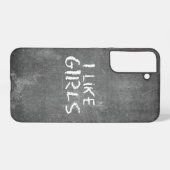 SlipperyJoe's私は女の子の汚い黒板のwritin好き Samsung Galaxyケース (裏面横)