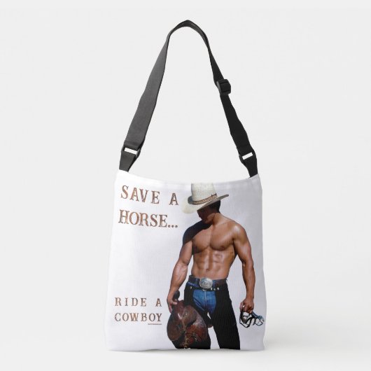 SlipperyJoe's のセーブホースライドストローハットカウボーイ帽子ミューズ クロスボディバッグ (正面)