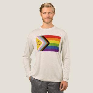 SlipperyJoe's インターセックスプライドフラグ黄色背景 トライブレンドTシャツ