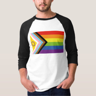 SlipperyJoe's インターセックスプライドフラグ黄色背景 Tシャツ