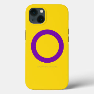 SlipperyJoe's インターセックス Pride フラグ黄色背景 iPhone 13ケース