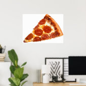 SlipperyJoe's スライス ピザ ペパロニ チーズ おいしい ポスター (ホームオフィス)