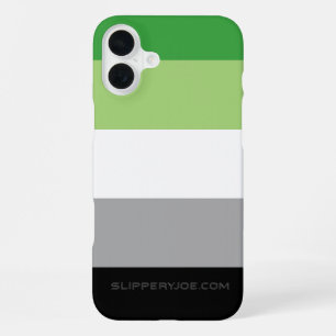 SlipperyJoe's ノンロマンティック プライド フラッグ LGBTQ ギフト iPhone 16 Plusケース