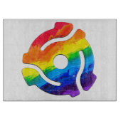 SlipperyJoe's プラスチック 45 RPM レコードアダプター 振動 カッティングボード (正面)