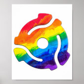 SlipperyJoe's プラスチック 45 RPM レコードアダプター 振動 ポスター (正面)