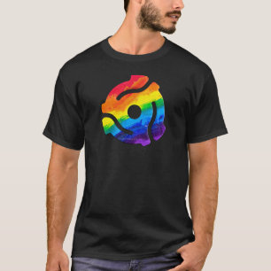 SlipperyJoe's プラスチック 45 RPM レコードアダプター 振動 Tシャツ