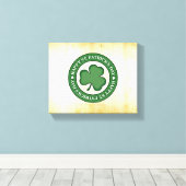 SlipperyJoe's 祝Saint Patrick's Day Iris キャンバスプリント (インサイチュ (ウッドフロア))