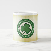 SlipperyJoe's 祝Saint Patrick's Day Iris ジャンボコーヒーマグカップ (正面)