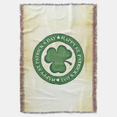 SlipperyJoe's 祝Saint Patrick's Day Iris スローブランケット (正面縦)