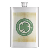SlipperyJoe's 祝Saint Patrick's Day Iris フラスク (正面)