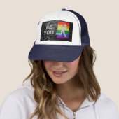 『SlipperyJoe's 芸術的 Be You You』ゲイプライドの贈り物LGBT キャップ (インサイチュ)