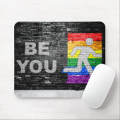 『SlipperyJoe's 芸術的 Be You You』ゲイプライドの贈り物LGBT マウスパッド (マウス)