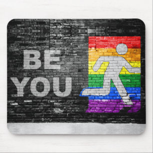 『SlipperyJoe's 芸術的 Be You You』ゲイプライドの贈り物LGBT マウスパッド