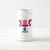SlipperyJoe's 7月4日 独立記念日 クラシック Un ビールジョッキ (中央)