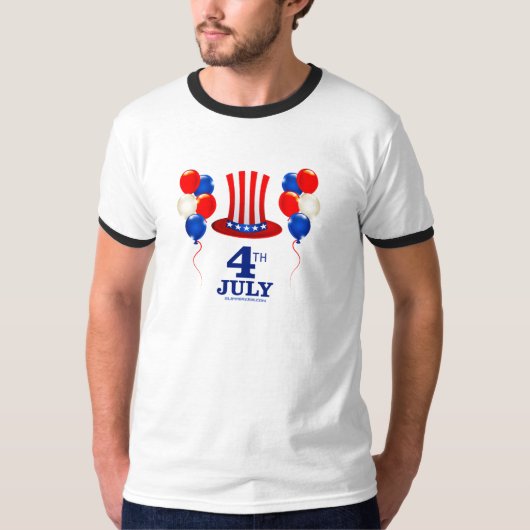SlipperyJoe's 7月4日 独立記念日 クラシック Un Tシャツ (正面)
