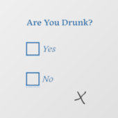 SlipperyJoe's Are You 飲 hamatedチェックボックスc ウィンドウサイン (シート)