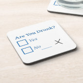 SlipperyJoe's Are You 飲 hamatedチェックボックスc コースター (左側)