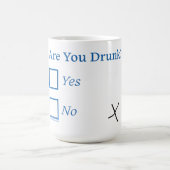SlipperyJoe's Are You 飲 hamatedチェックボックスc コーヒーマグカップ (中央)