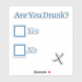 SlipperyJoe's Are You 飲 hamatedチェックボックスc シール (シート)