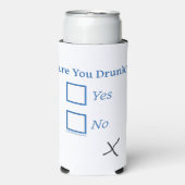 SlipperyJoe's Are You 飲 hamatedチェックボックスc スリム缶クーラー (Seltzer正面)