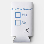 SlipperyJoe's Are You 飲 hamatedチェックボックスc スリム缶クーラー (裏面)