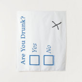 SlipperyJoe's Are You 飲 hamatedチェックボックスc タペストリー (正面)