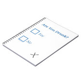 SlipperyJoe's Are You 飲 hamatedチェックボックスc ノートブック (左側)