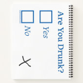 SlipperyJoe's Are You 飲 hamatedチェックボックスc ノートブック (裏面)