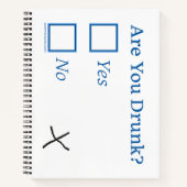 SlipperyJoe's Are You 飲 hamatedチェックボックスc ノートブック (正面)