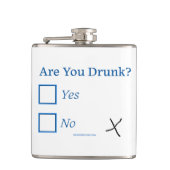 SlipperyJoe's Are You 飲 hamatedチェックボックスc フラスク (正面)