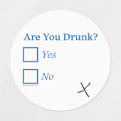 SlipperyJoe's Are You 飲 hamatedチェックボックスc ラベル (デザイン2)