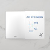 SlipperyJoe's Are You 飲 hamatedチェックボックスc 箔シーズンカード (外側レイダウン)