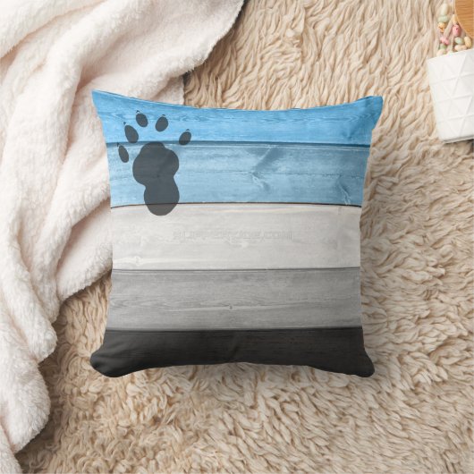 SlipperyJoe's artistic Otter gay pride gifts paw w クッション (ブランケット)