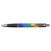 SlipperyJoe's artistic Wave Gay Pride Flag gifts L ボールペン (裏面)